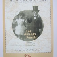 Affiche pour Les Amants Puérils au Théatre NationalCcommunauté Française de Belgique du 8 au 18 février