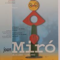 Affiche pour l'exposition Joan Miro à l'orangerie du domaine du château de Seneffe du 18 octobre 2001 au 3 février 2002