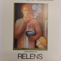 Affiche pour l'exposition Relens à zondagmorgen , du 5 au 15 avril 1986 .