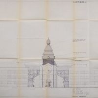 Le clocher de l&#039;église Saint-Joseph de La Louvière par Bernard Maquet