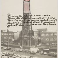 Le clocher de l&#039;église Saint-Joseph de La Louvière par Norge