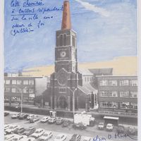 Le clocher de l&#039;église Saint-Joseph de La Louvière par Olivier O. Olivier