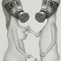 Adam et Eve, dessin original publié dans Le Suçon de André Balthazar et Roland Breucker