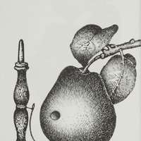 La poire bilboquet, dessin original publié dans La Poire de André Balthazar et Roland Breucker