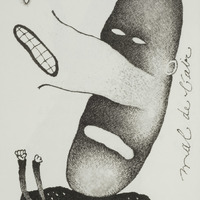 Le mal de l'air, dessin original publié dans Le Nez de André Balthazar et Roland Breucker