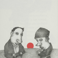 Point du jour, dessin original publié dans Le Point de André Balthazar et Roland Breucker