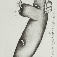 Un nez bourbonien, dessin original publié dans Le Nez de André Balthazar et Roland Breucker