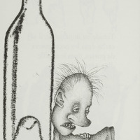 Vases communicants, dessin original publié dans Le Rien de André Balthazar et Roland Breucker