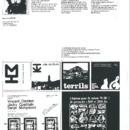 Photocopie d&#039;une page extraite du catalogue de l&#039;Union des designers de Belgique publié en 1989