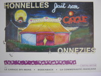 Affiche pour Honnelles fait son cirque à Onnezies du 4 au 6 Novembre 1994