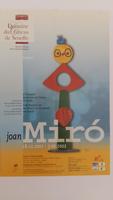 Affiche pour l'exposition Joan Miro à l'orangerie du domaine du château de Seneffe du 18 octobre 2001 au 3 février 2002