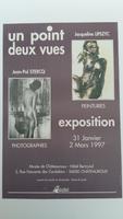 Affiche pour l'exposition Un point deux vues au musée de Châteauroux du , 31 janvier au 2 mars 1997 .