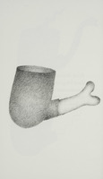 <em>La pipe Os</em>, dessin original publié dans <em>La Pipe</em> de André Balthazar et Roland Breucker