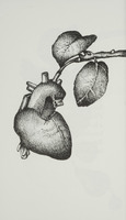 <em>La poire cœur</em>, dessin original publié dans <em>La Poire</em> de André Balthazar et Roland Breucker
