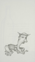 <em>La soif du pouvoir et la couronne qu'elle mérite</em>, dessin original publié dans <em>Le Rien</em> de André Balthazar et Roland Breucker