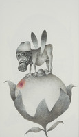<em>Le butineur</em>, dessin original publié dans <em>Le Suçon</em> de André Balthazar et Roland Breucker