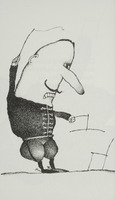 <em>Le dompteur</em>, dessin original publié dans <em>La Chaise</em> de André Balthazar et Roland Breucker