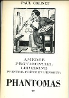 Revue Phantomas n° 77 :<em> Le Souvenir D'Amedée-Providentiel Lerebond , Peintre , Poète et penseur</em>